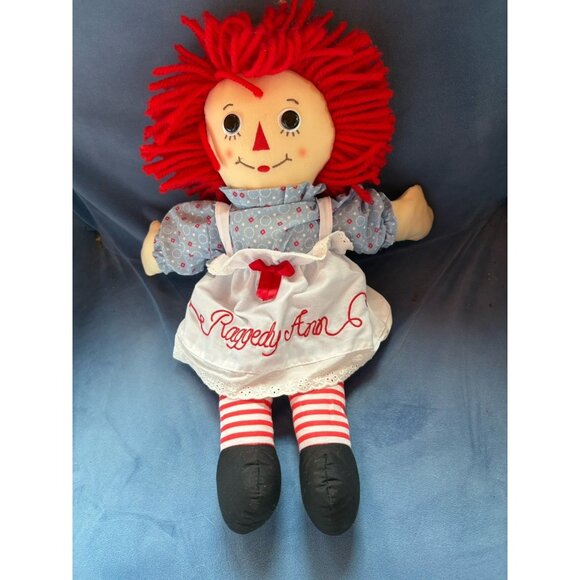 Raggedy Ann Classic American Rag Doll Hasbro Aurora 17” Plush - Picture 1 of 10